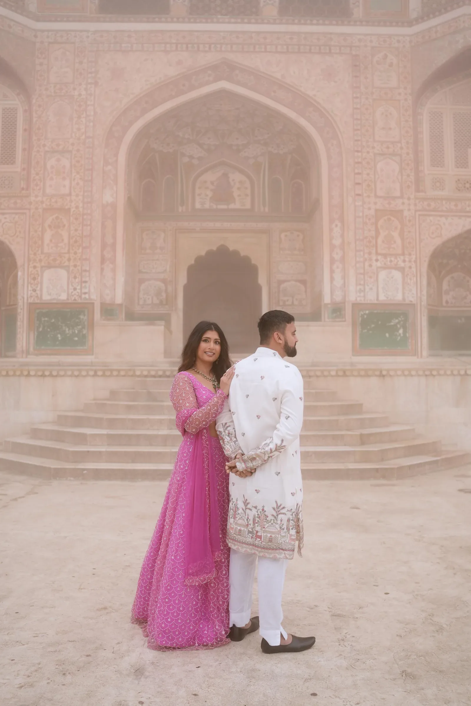 Linisha and Amit at Shiv Vilas
