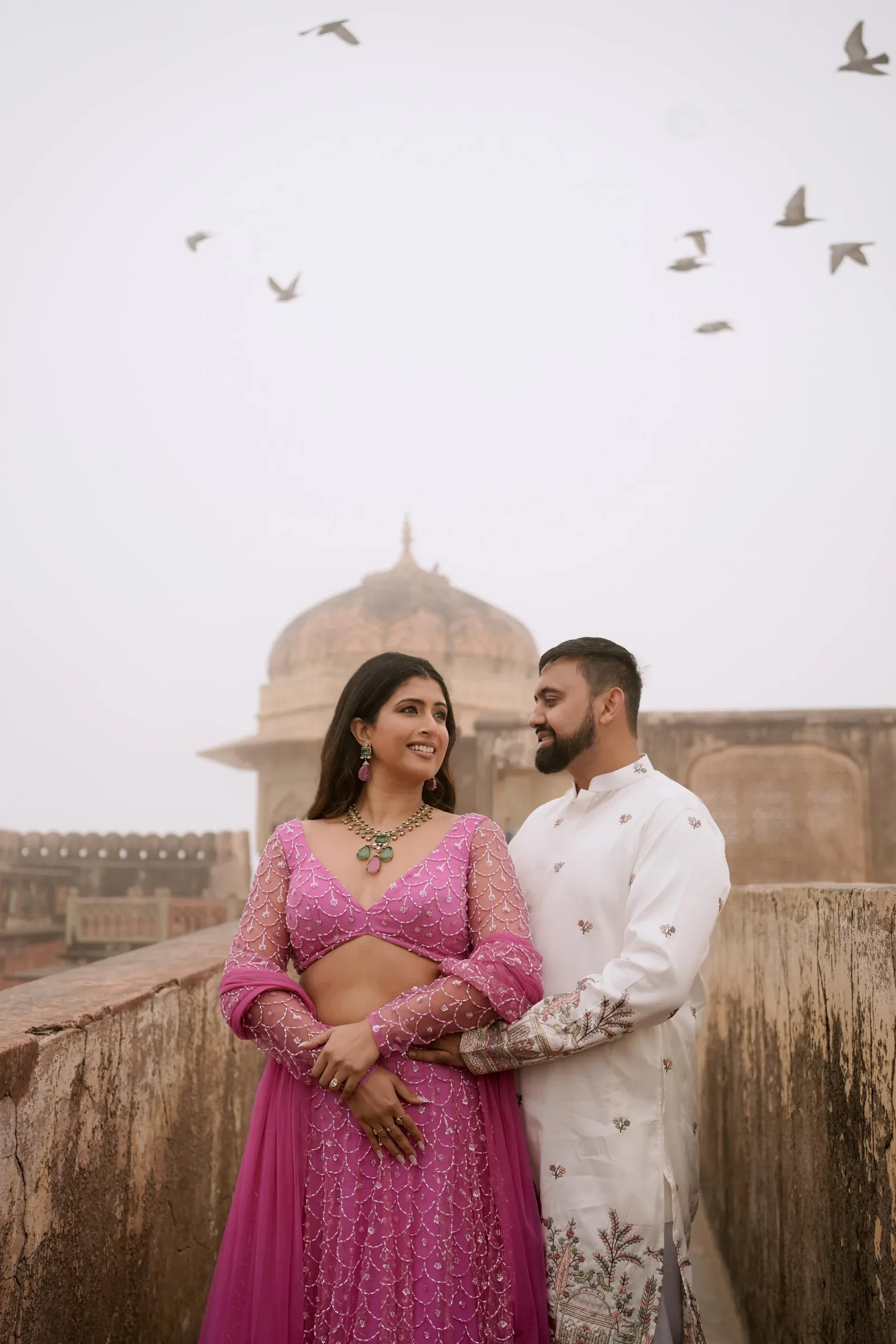 Linisha and Amit portrait in Jaipur